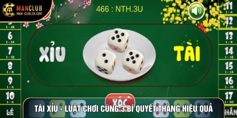 Tài Xỉu - Luật Chơi Cùng 3 Bí Quyết Thắng Hiệu Quả